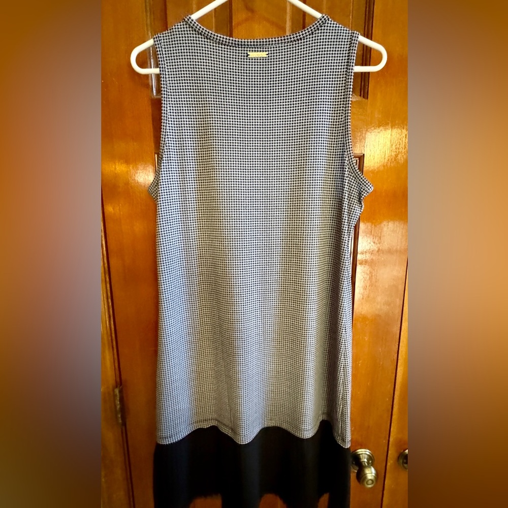 Michael Kors Black and White Patterned Dress